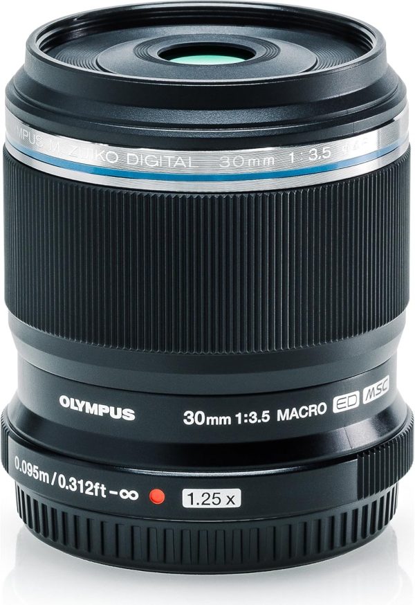 OM SYSTEM OLYMPUS M.Zuiko Digital ED 30mm F3.5 Macro For Micro Four Thirds System Camera, Compact Macro lens, 1.25x Image Maginification, Fast AF, Beautiful Bokeh