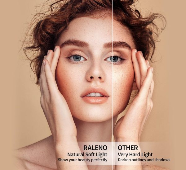 RALENO Softbox Lighting Kit, 2 x 16'' x 16'' Photography Studio Equipments with 50W / 5500K / 95 CRI LED Bulbs, Continuous Lighting System for Video Recording and Photography Shooting Model：PS080 - Image 3