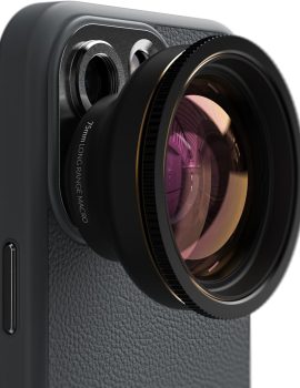 Shiftcam | LensUltra 75mm Long Range Macro Lens – 10x Magnification, 70-100mm Focus Distance – Perfect for Close-Up Photography, Stunning Depth of Field, Fine Details, Premium Design